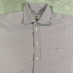 Armani Collezioni Men's Button Up Long Sleeve Shirt Large
